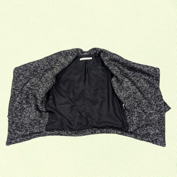 Ulla Johnson Blazer 8 Black Drape Waterfall Black White Wool Alpaca‎ Mohair - Picture 5 of 8